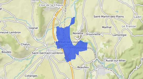 prix immobilier Le Breuil sur Couze