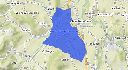 prix immobilier Saint Germain Lembron