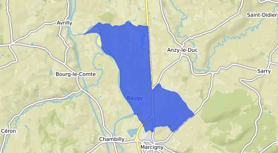 prix immobilier Baugy