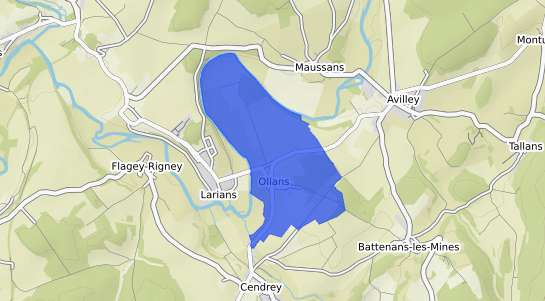 prix immobilier Ollans