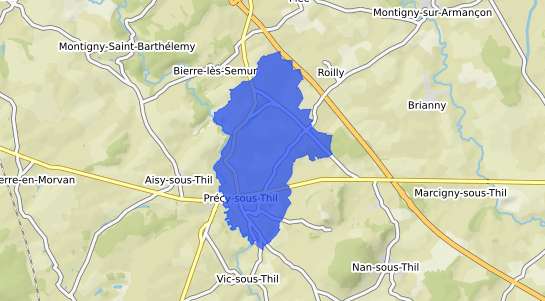 prix immobilier Prcy sous Thil
