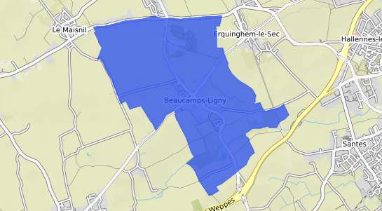 prix immobilier Beaucamps Ligny