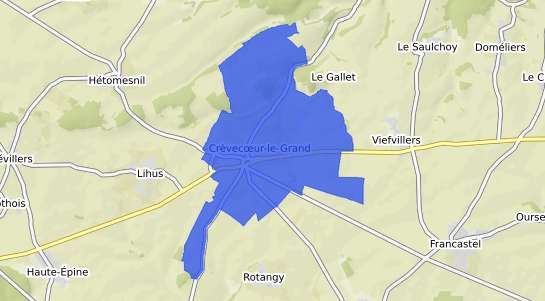 prix immobilier Cr�vecoeur le Grand