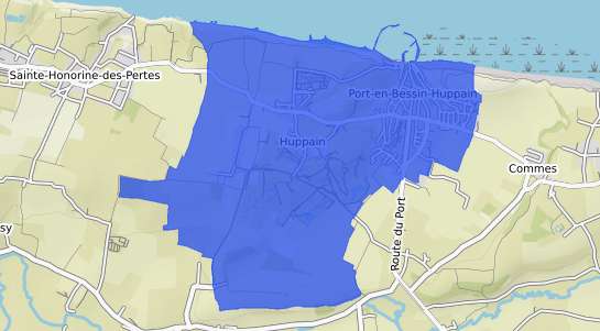 prix immobilier Port en Bessin Huppain