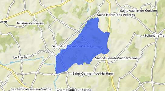 prix immobilier Saint Aubin de Courteraie