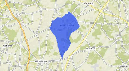 prix immobilier Bussac For�t