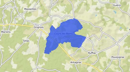 prix immobilier Cours les Bains