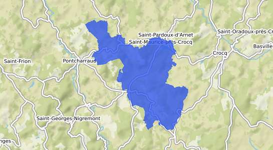 Prix m2 Saint Maurice près Crocq (23) Immobilier DVF au mètre carré 2024