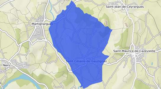 prix immobilier Saint C�saire de Gauzignan