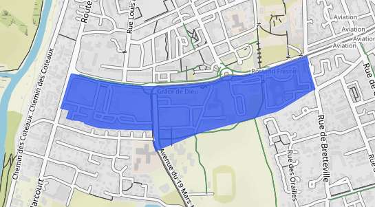 prix immobilier Caen Quartier La Gr�ce de Dieu Sud