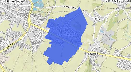 prix immobilier Guesnain Quartier Centre