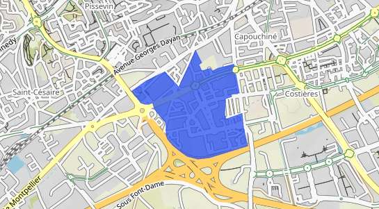 prix immobilier N�mes Quartier Ville Active