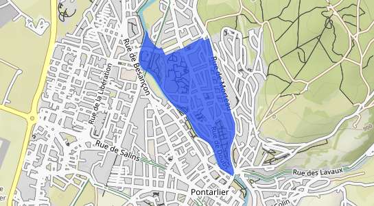 prix immobilier Pontarlier Quartier Rue de Doubs