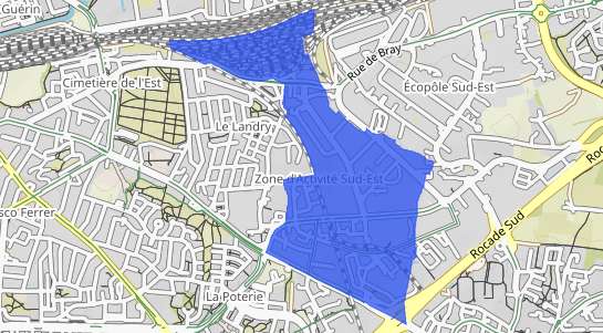 prix immobilier Rennes Quartier Z.A. Sud Est