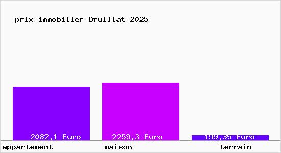 prix immobilier Druillat