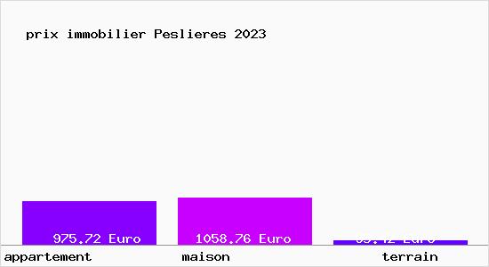 prix immobilier Peslieres