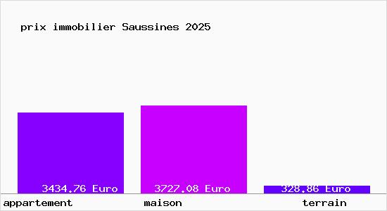 prix immobilier Saussines